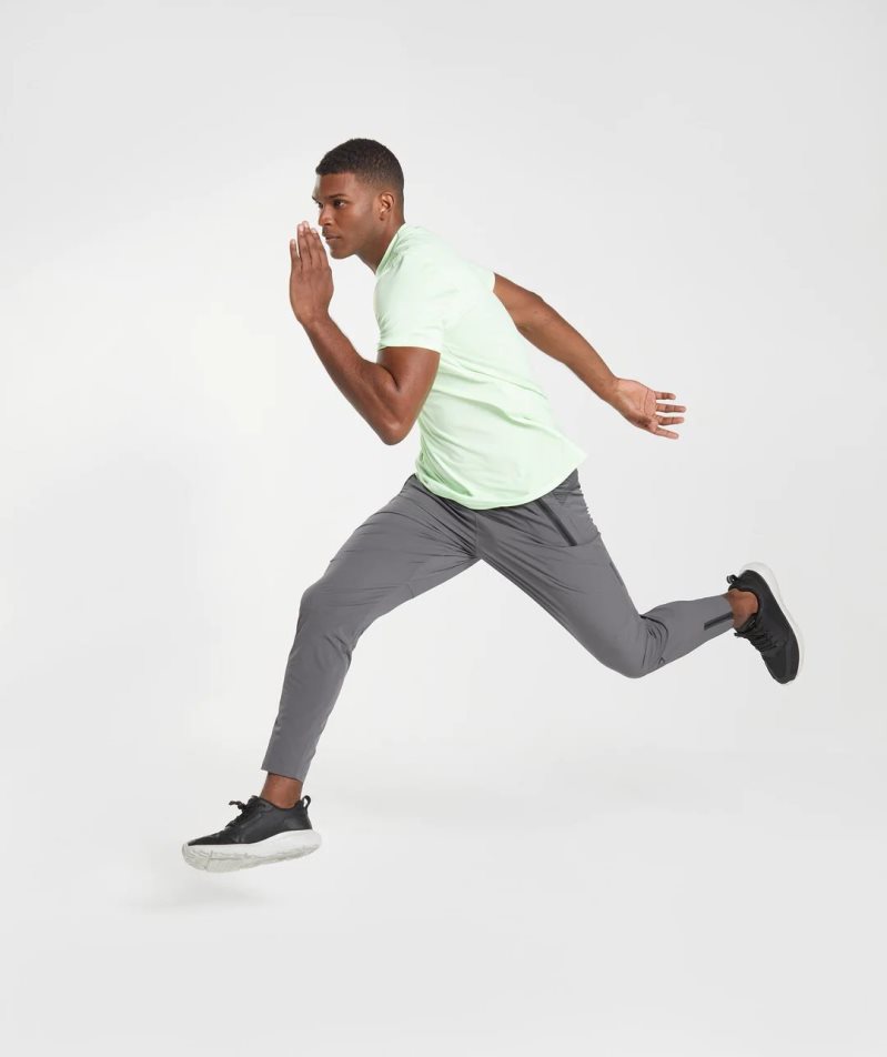 Gymshark Hibrid Woven Férfi Jogger Nadrág Szürke | HU-A-406