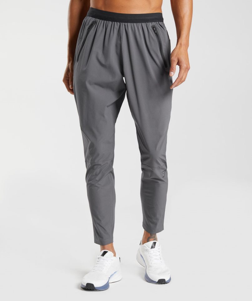Gymshark Hibrid Woven Férfi Jogger Nadrág Szürke | HU-A-406