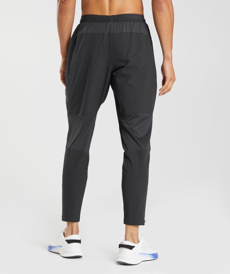 Gymshark Hibrid Woven Férfi Jogger Nadrág Fekete | HU-W-431