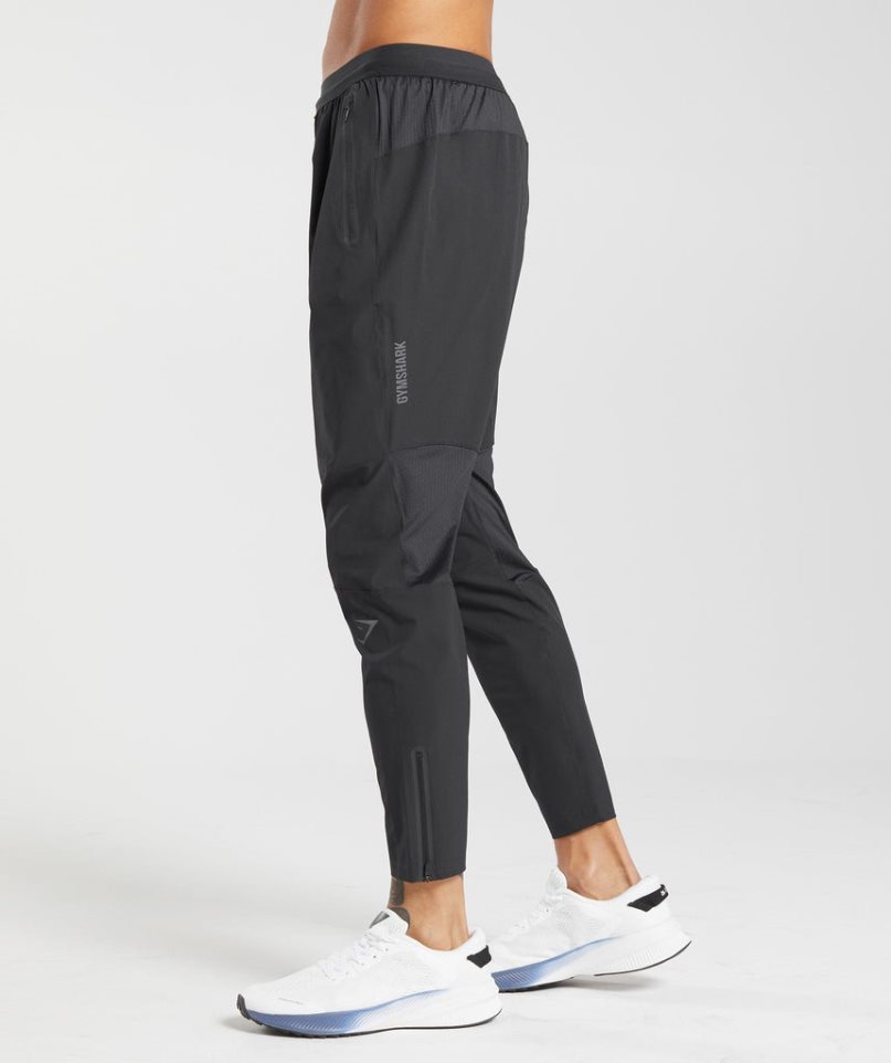 Gymshark Hibrid Woven Férfi Jogger Nadrág Fekete | HU-W-431