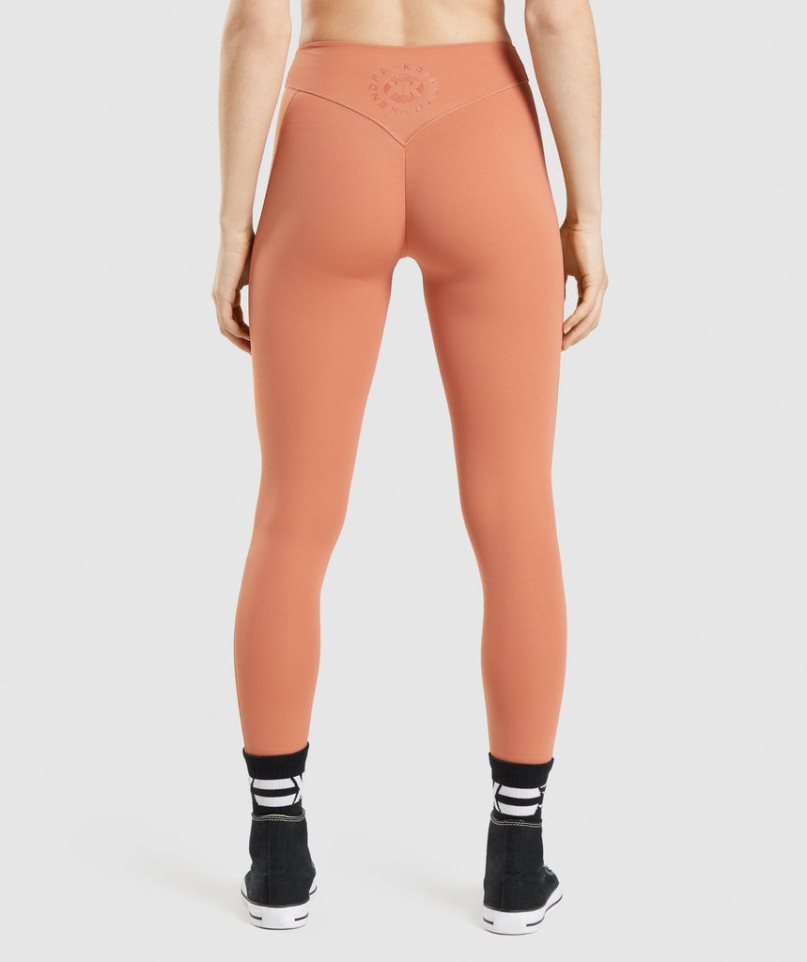 Gymshark KK Fit 7/8 Női Leggings Narancssárga | HU-V-971