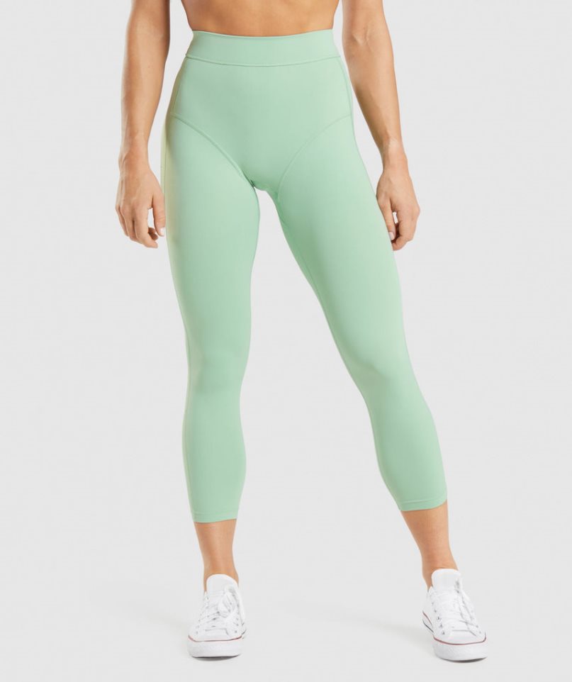 Gymshark KK Fit 7/8 Női Leggings Világos Zöld | HU-X-276