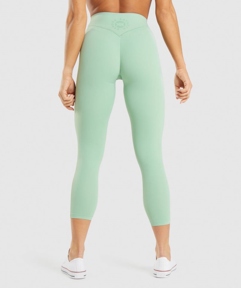 Gymshark KK Fit 7/8 Női Leggings Világos Zöld | HU-X-276