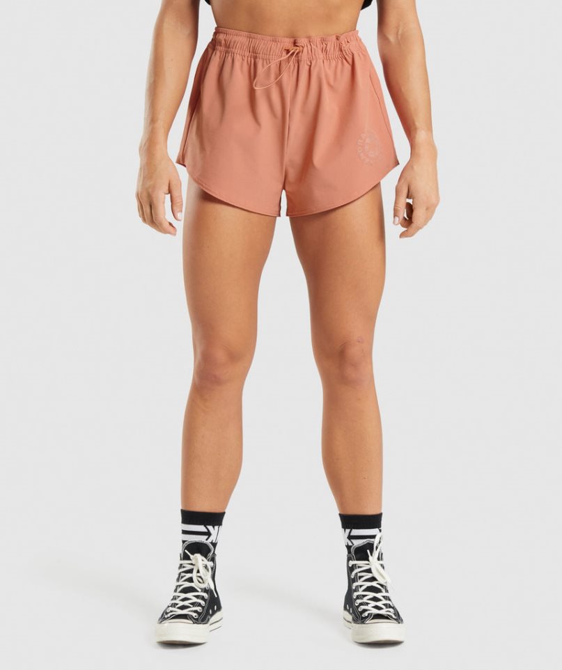 Gymshark KK Fit Woven Női Rövidnadrág Rózsaszín | HU-Y-385