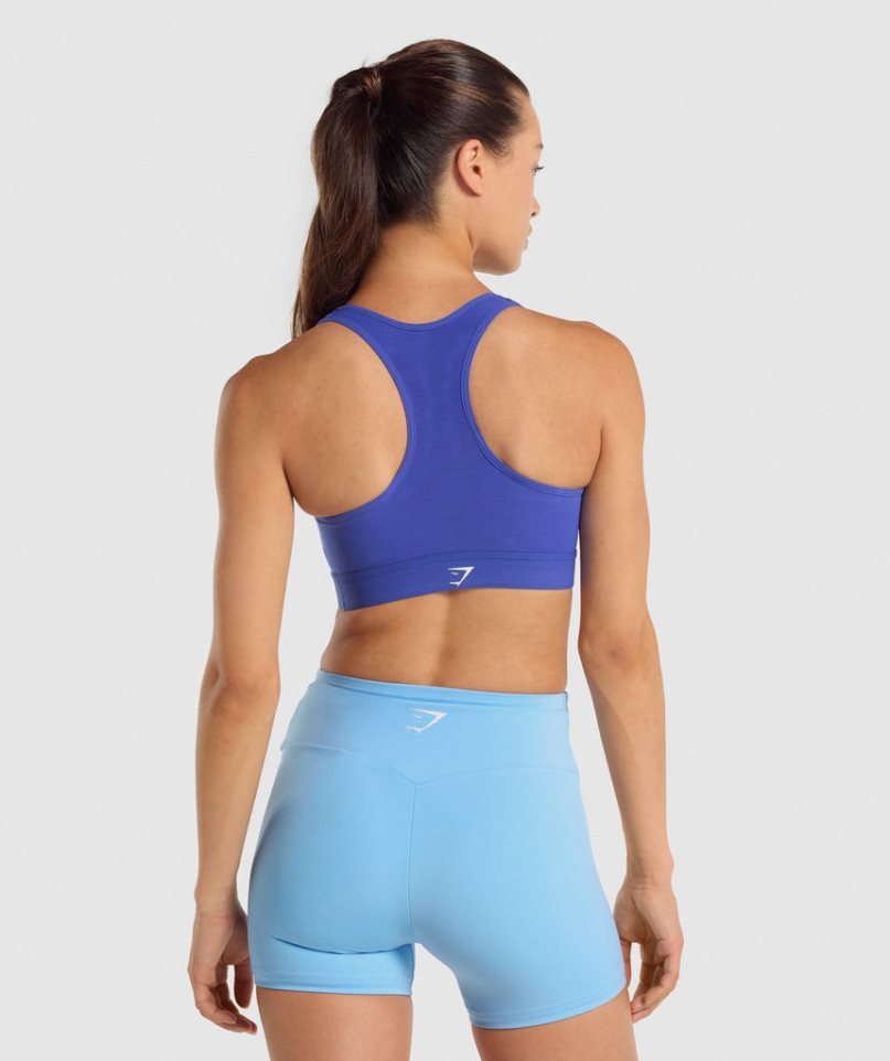 Gymshark Könnyű High Support Női Sportmelltartó Kék | HU-G-418