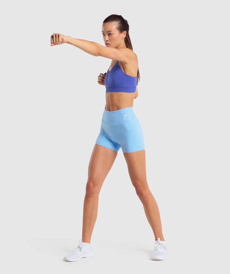 Gymshark Könnyű High Support Női Sportmelltartó Kék | HU-G-418