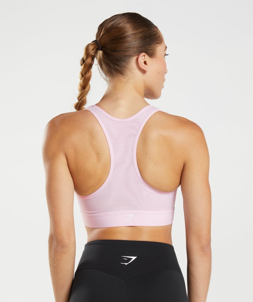Gymshark Könnyű High Support Női Sportmelltartó Rózsaszín | HU-G-780