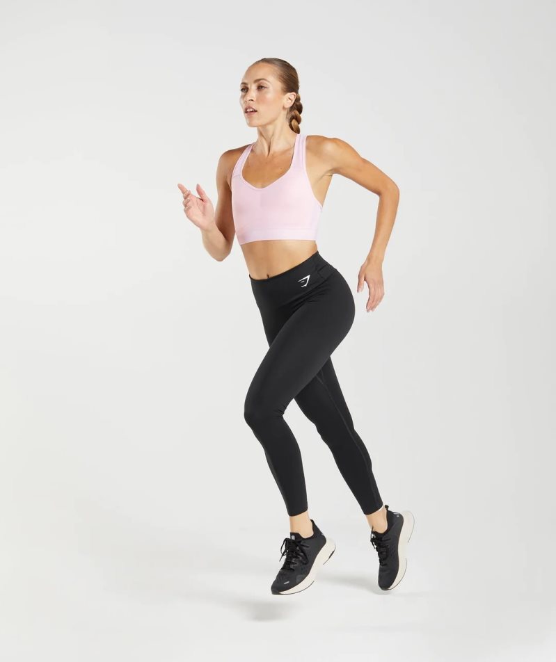 Gymshark Könnyű High Support Női Sportmelltartó Rózsaszín | HU-G-780