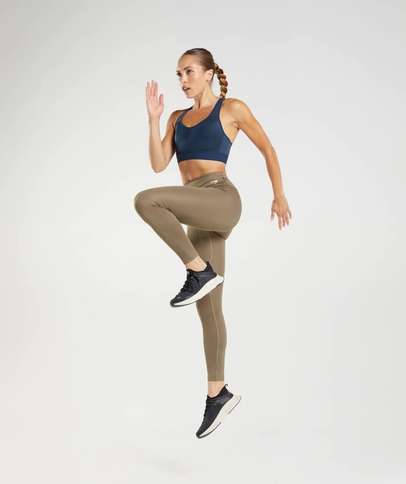 Gymshark Könnyű High Support Női Sportmelltartó Sötétkék | HU-R-802