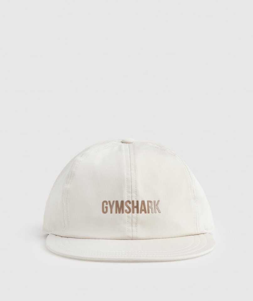 Gymshark Lapos Peak Sapkák Krém | HU-O-086