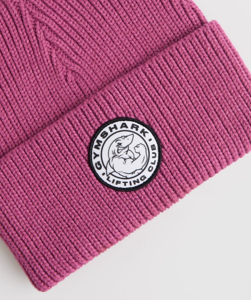 Gymshark Legacy Deep Cuff Téli Sapka Rózsaszín | HU-P-504
