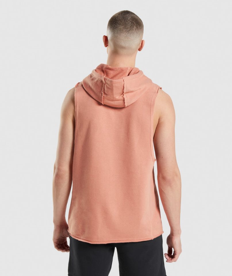 Gymshark Legacy Drop Arm Férfi Kapucnis Pulóver Rózsaszín | HU-P-905