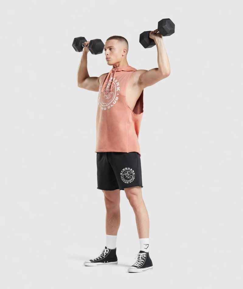Gymshark Legacy Drop Arm Férfi Kapucnis Pulóver Rózsaszín | HU-P-905