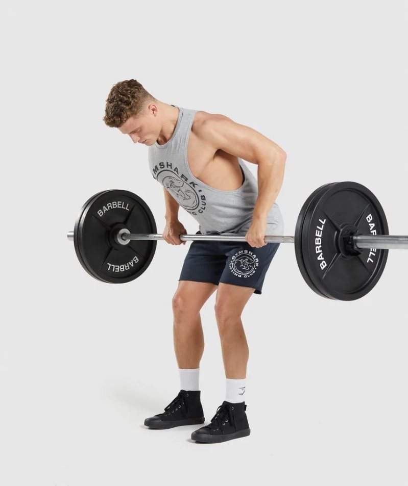 Gymshark Legacy Drop Arm Férfi Ujjatlan Póló Világos Szürke | HU-F-241