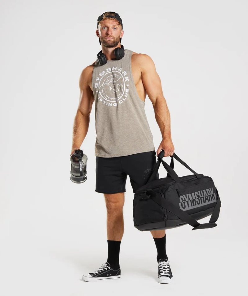 Gymshark Legacy Drop Arm Férfi Ujjatlan Póló Szürke | HU-S-702
