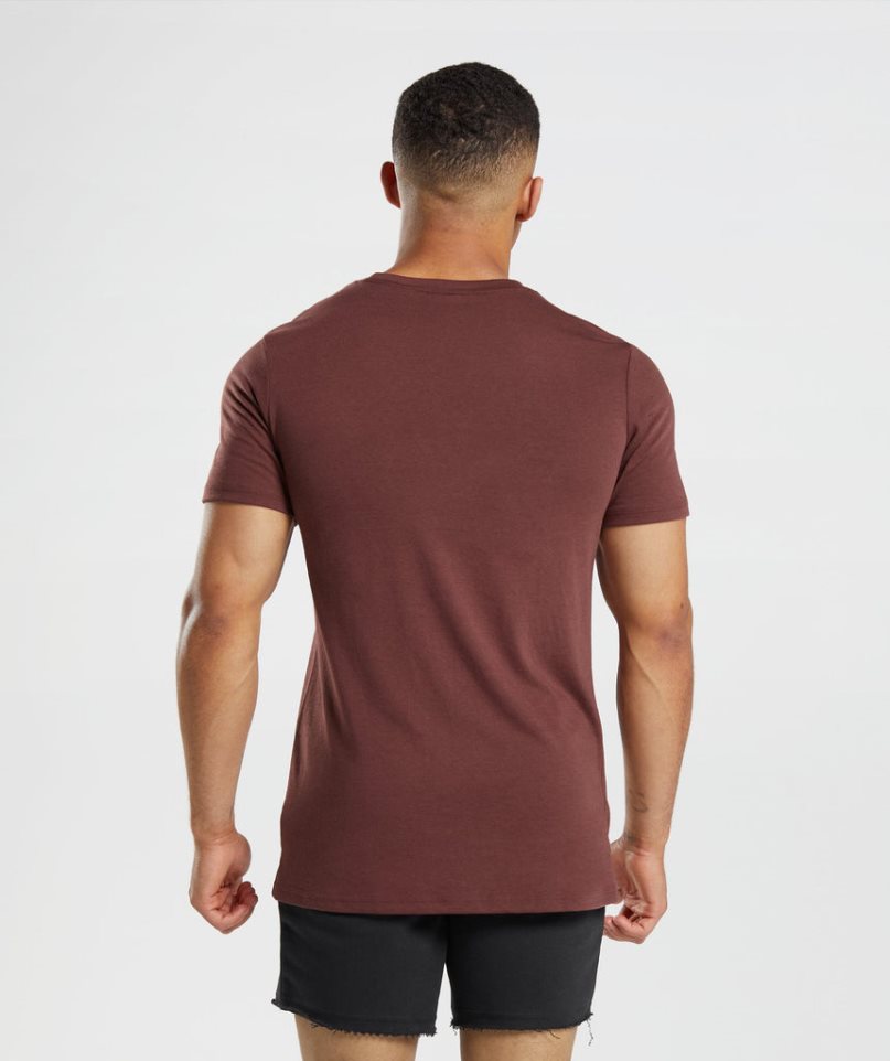 Gymshark Legacy Férfi Póló Bordó | HU-G-082