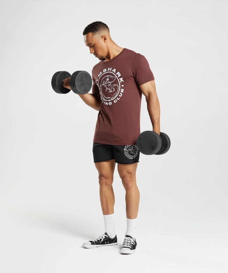 Gymshark Legacy Férfi Póló Bordó | HU-G-082