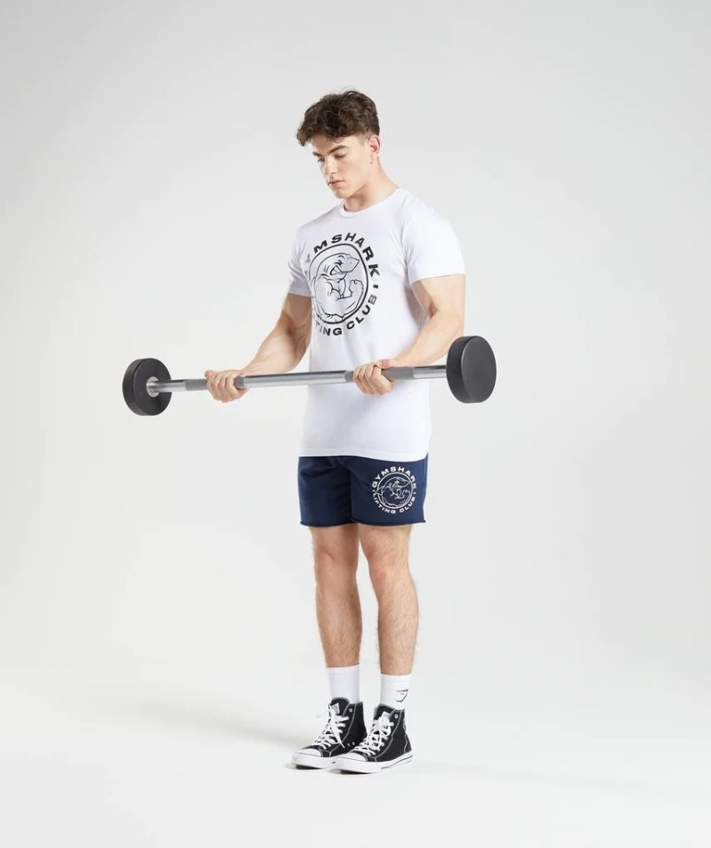 Gymshark Legacy Férfi Póló Fehér | HU-K-659