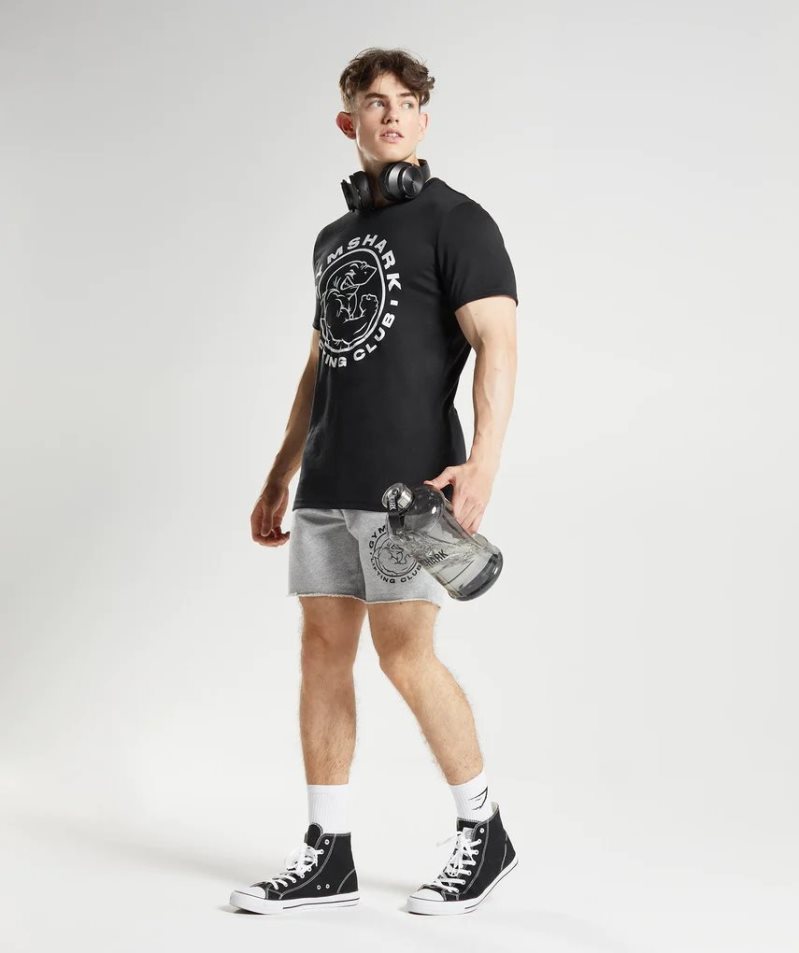 Gymshark Legacy Férfi Póló Fekete | HU-B-214