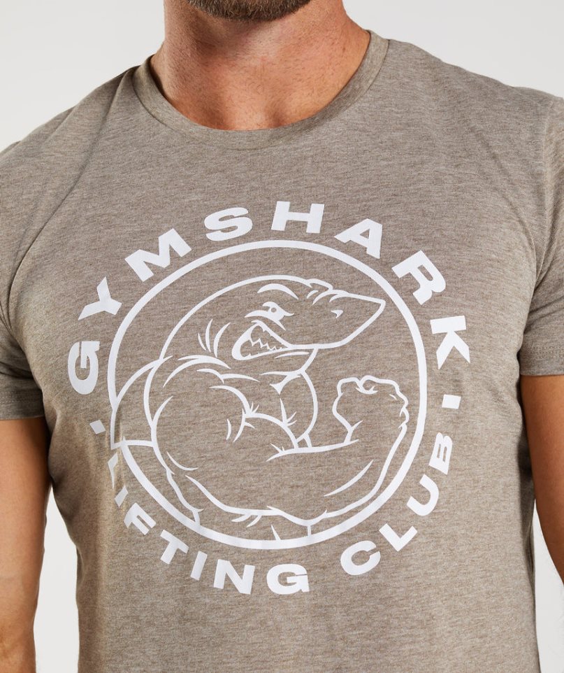 Gymshark Legacy Férfi Póló Szürke | HU-H-728
