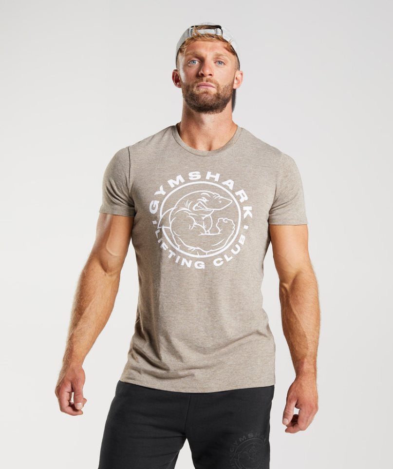 Gymshark Legacy Férfi Póló Szürke | HU-H-728