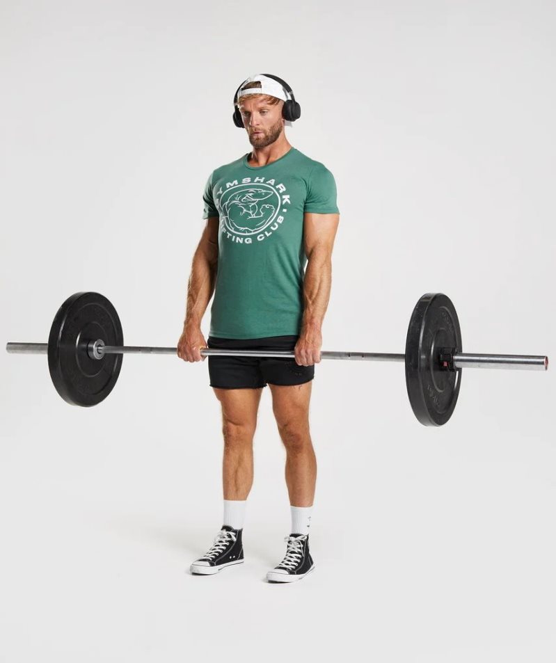 Gymshark Legacy Férfi Póló Zöld | HU-T-827