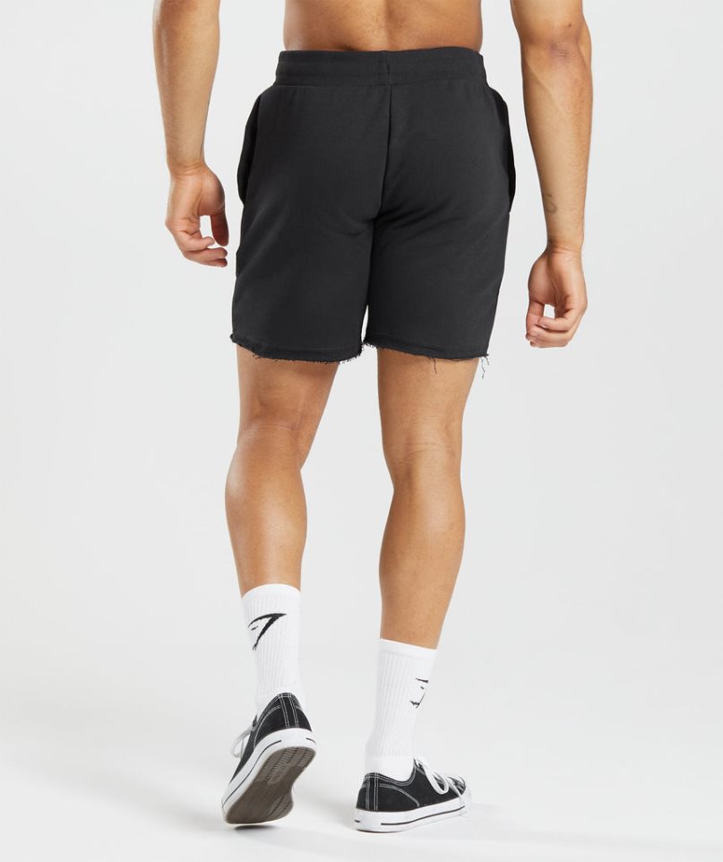 Gymshark Legacy Férfi Rövidnadrág Fekete | HU-V-653