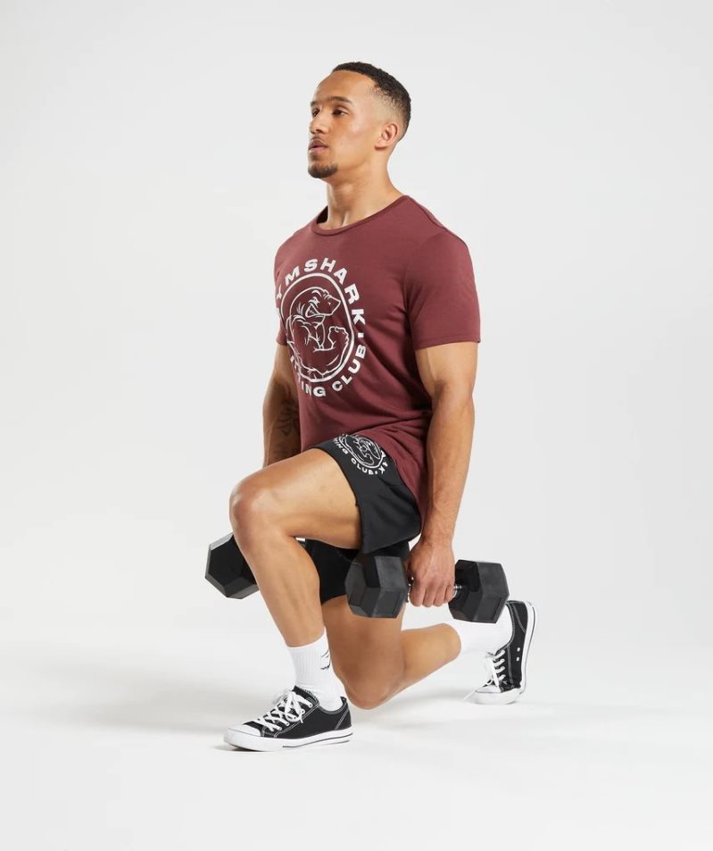 Gymshark Legacy Férfi Rövidnadrág Fekete | HU-V-653