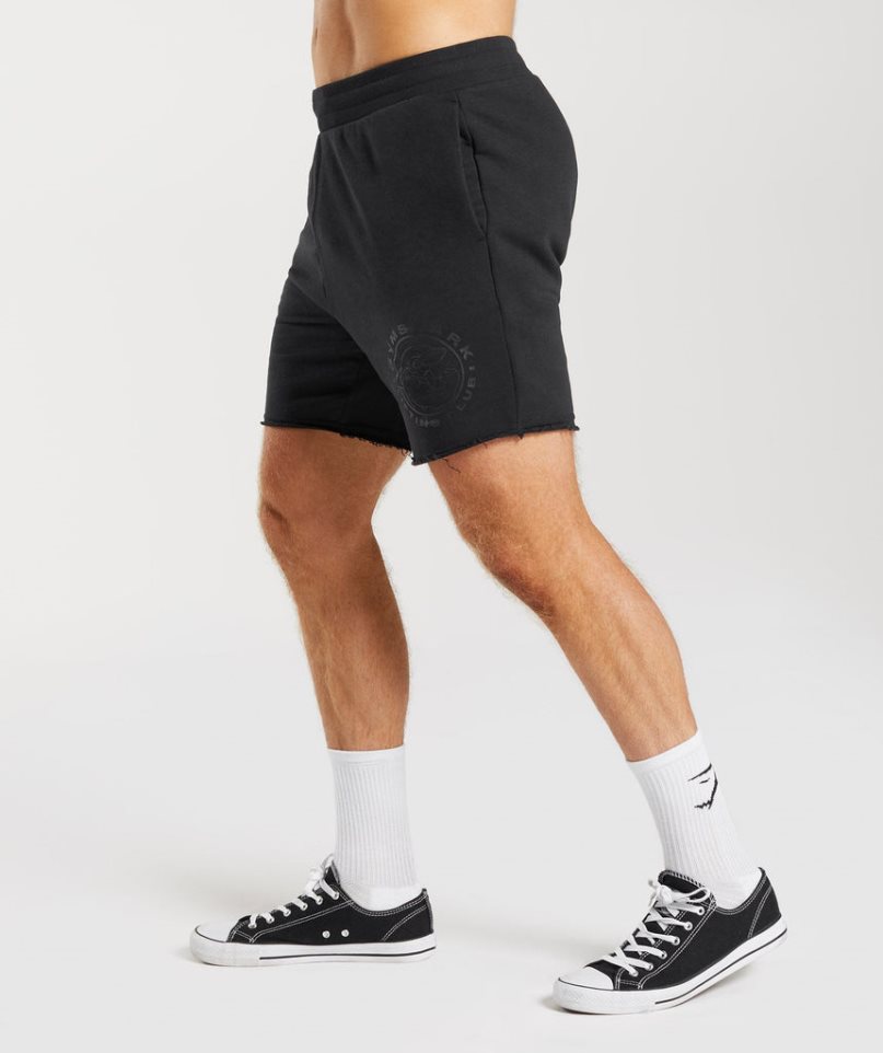 Gymshark Legacy Férfi Rövidnadrág Fekete | HU-Y-251