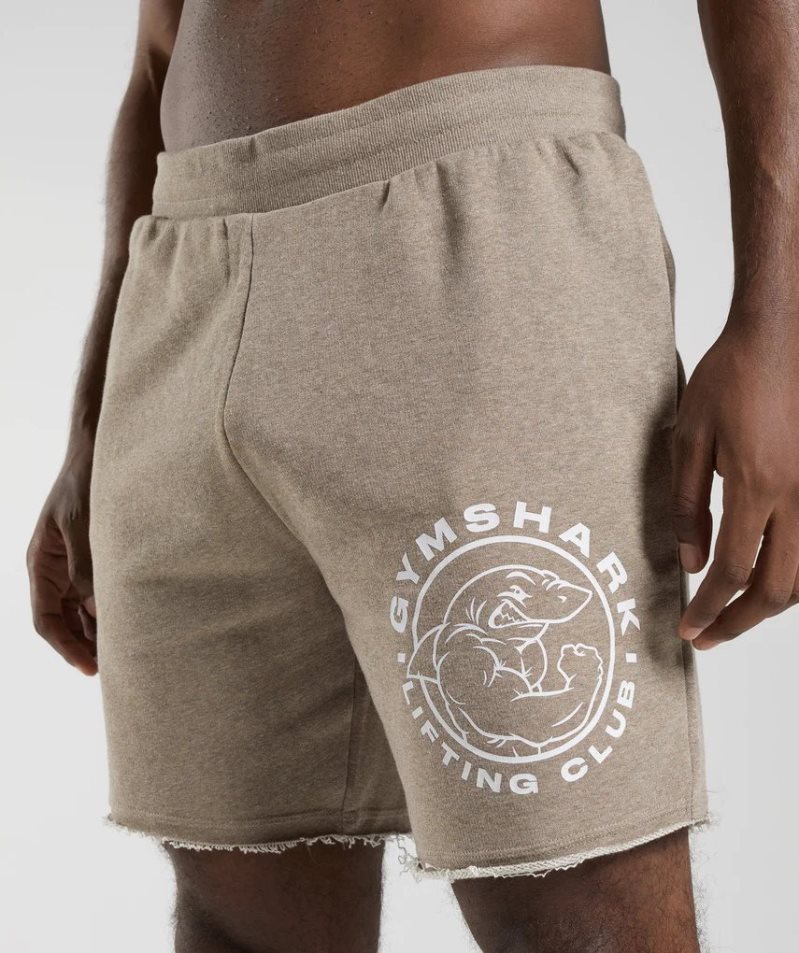 Gymshark Legacy Férfi Rövidnadrág Khaki | HU-U-580
