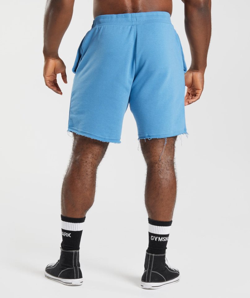 Gymshark Legacy Férfi Rövidnadrág Kék | HU-E-479