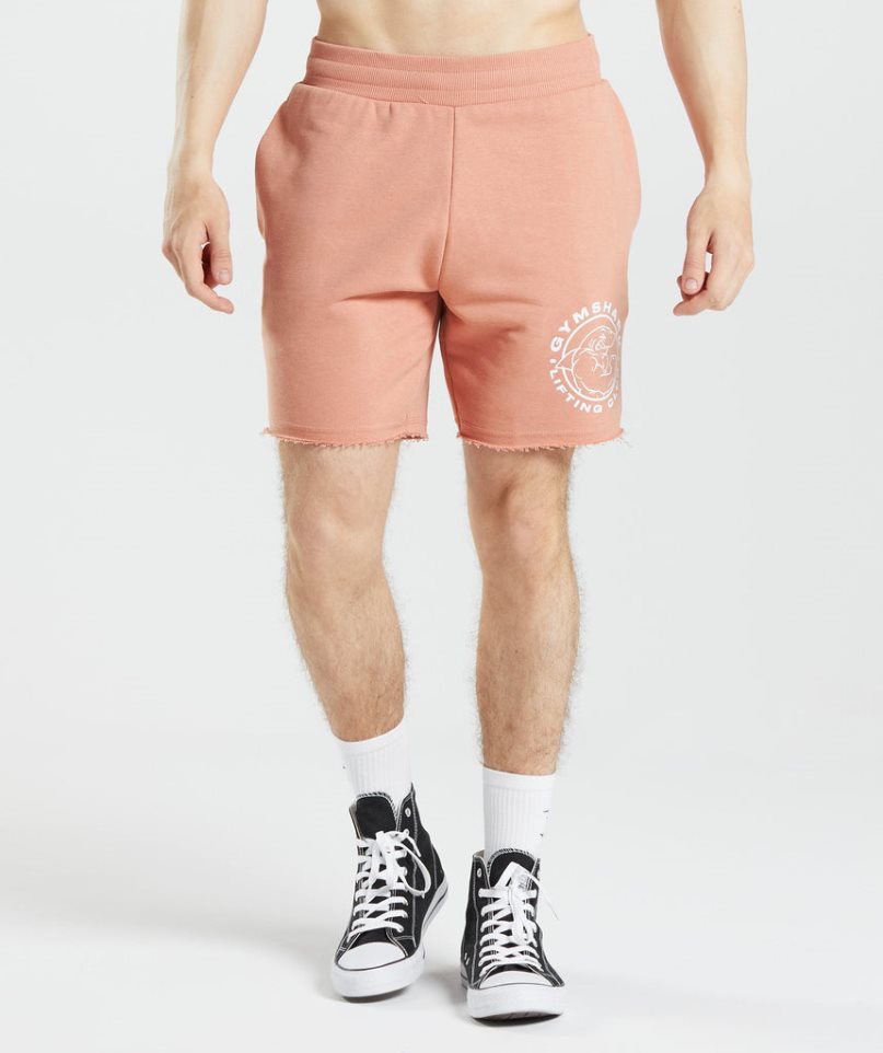 Gymshark Legacy Férfi Rövidnadrág Rózsaszín | HU-C-432
