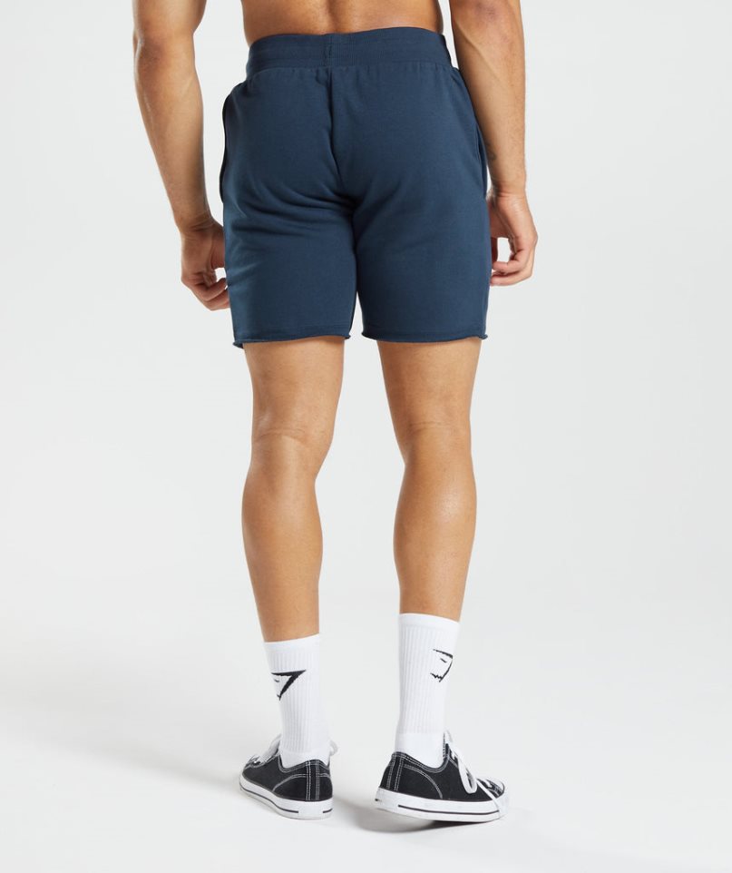 Gymshark Legacy Férfi Rövidnadrág Sötétkék | HU-K-289