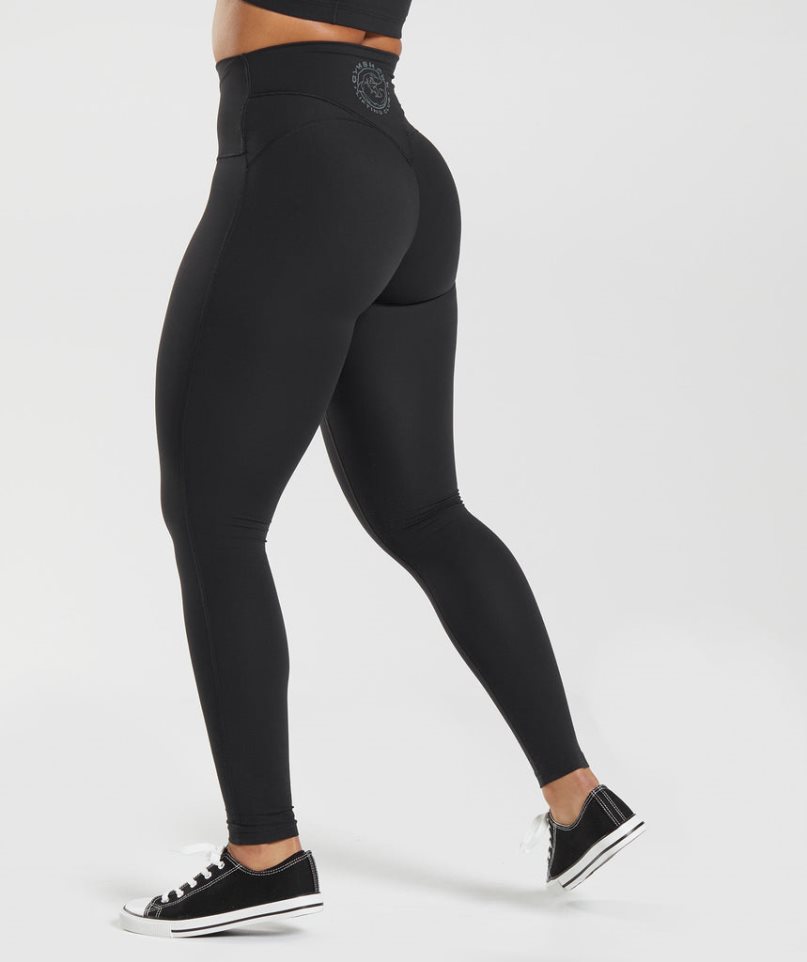 Gymshark Legacy Női Leggings Fekete | HU-O-267