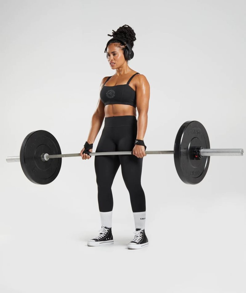 Gymshark Legacy Női Leggings Fekete | HU-O-267