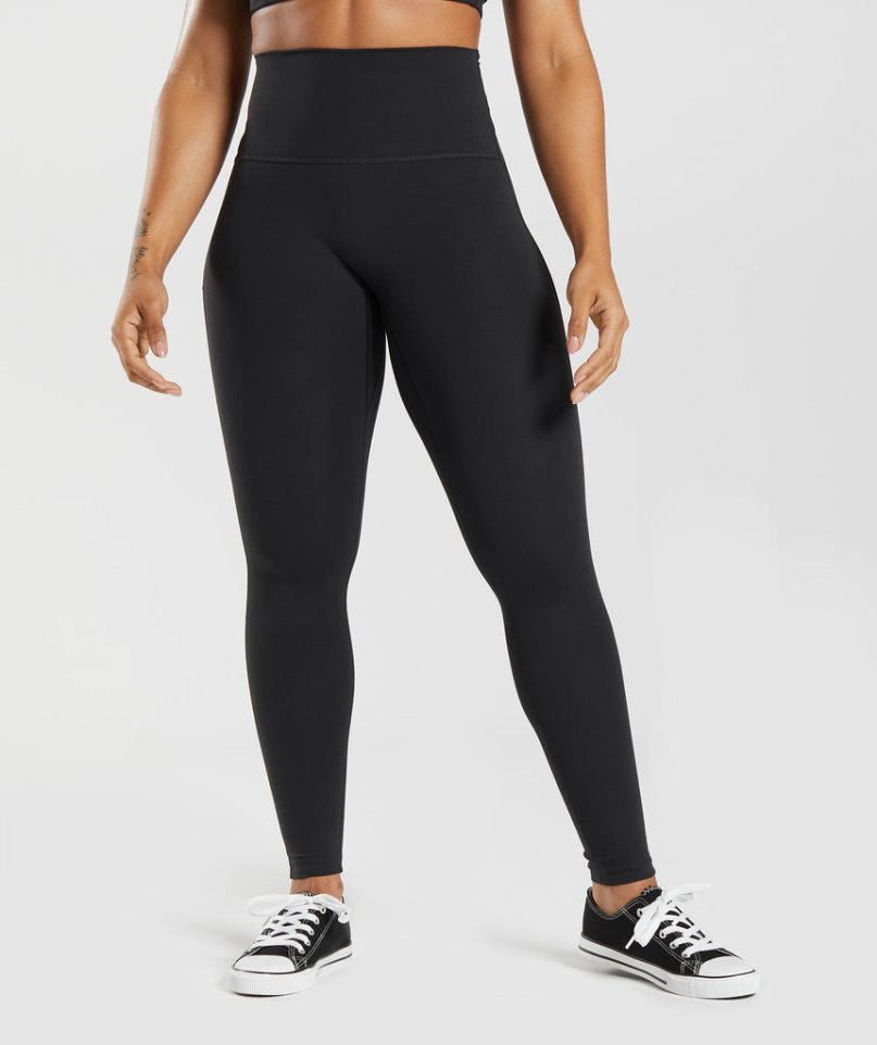Gymshark Legacy Női Leggings Fekete | HU-O-267