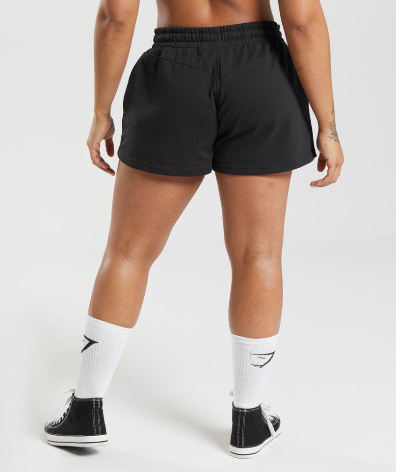 Gymshark Legacy Női Rövidnadrág Fekete | HU-S-856