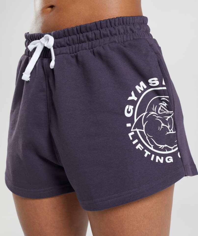 Gymshark Legacy Női Rövidnadrág Lila | HU-E-735