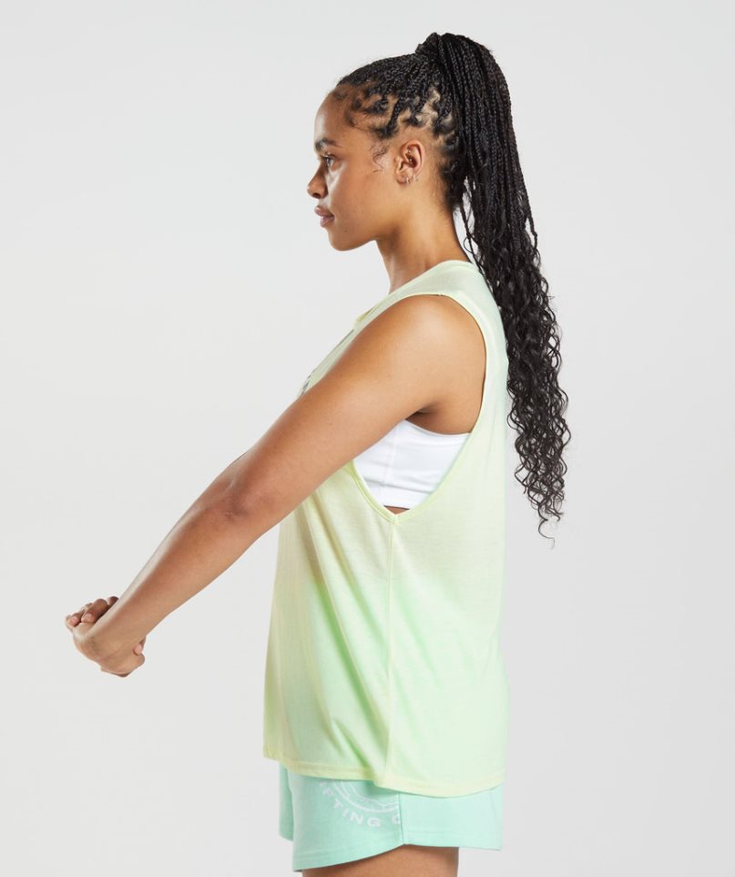 Gymshark Legacy Női Ujjatlan Póló Menta | HU-V-024