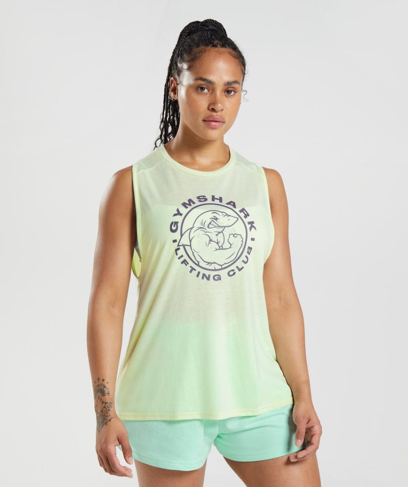 Gymshark Legacy Női Ujjatlan Póló Menta | HU-V-024