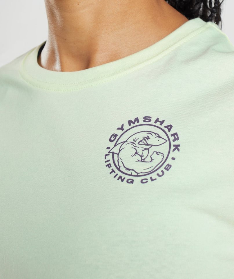 Gymshark Legacy Női Vágott Felsők Menta | HU-R-102