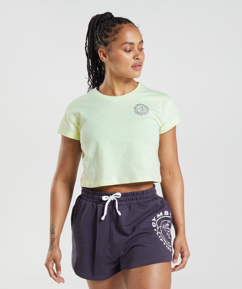 Gymshark Legacy Női Vágott Felsők Menta | HU-R-102