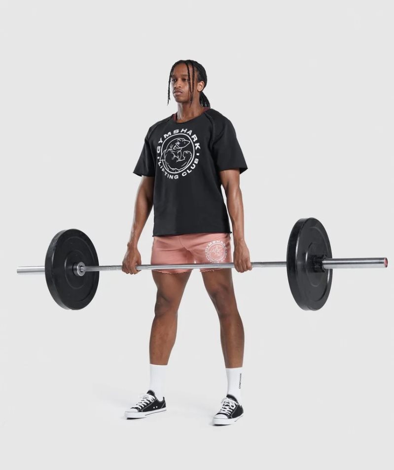 Gymshark Legacy Rag Top Férfi Póló Fekete | HU-K-481