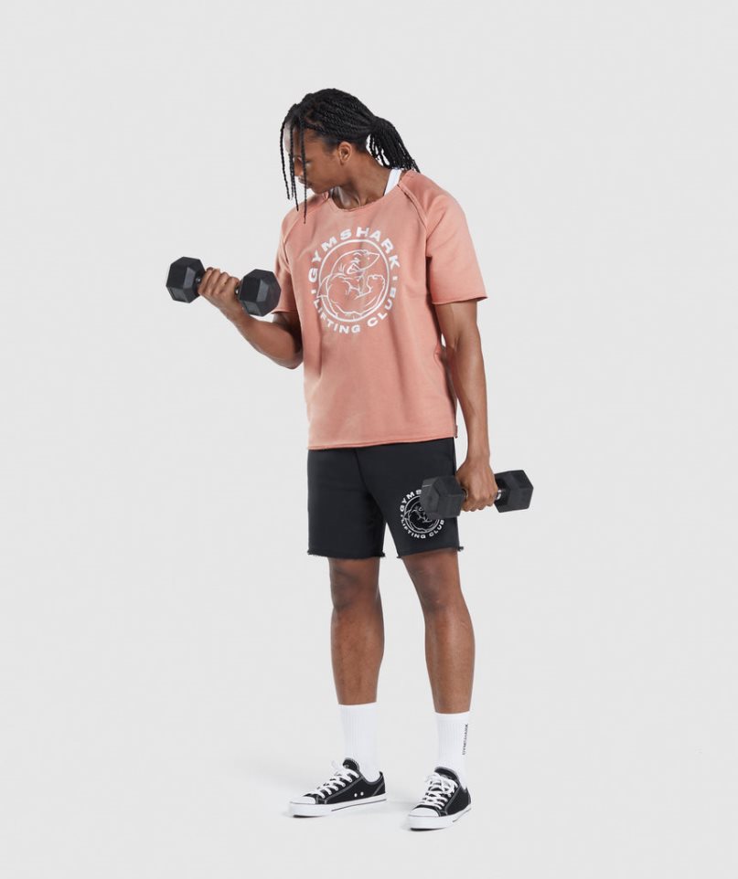 Gymshark Legacy Rag Top Férfi Póló Rózsaszín | HU-Z-530