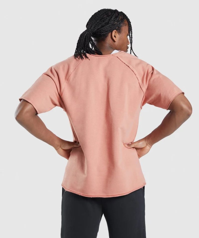 Gymshark Legacy Rag Top Férfi Póló Rózsaszín | HU-Z-530