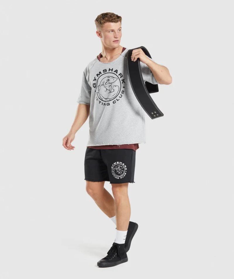 Gymshark Legacy Rag Top Férfi Póló Világos Szürke | HU-K-426