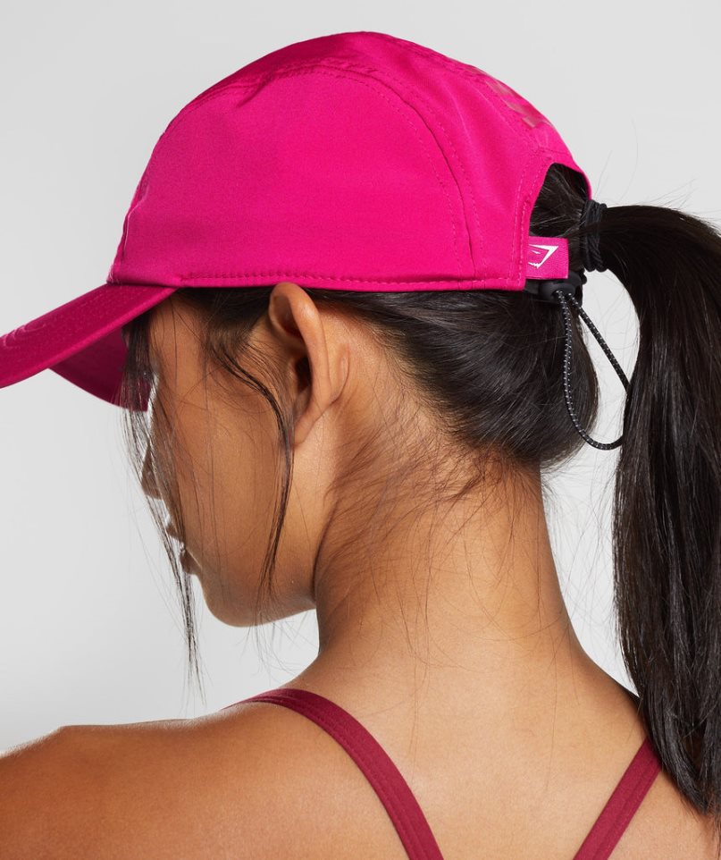 Gymshark Logo 5 Panel Sapkák Rózsaszín | HU-U-641
