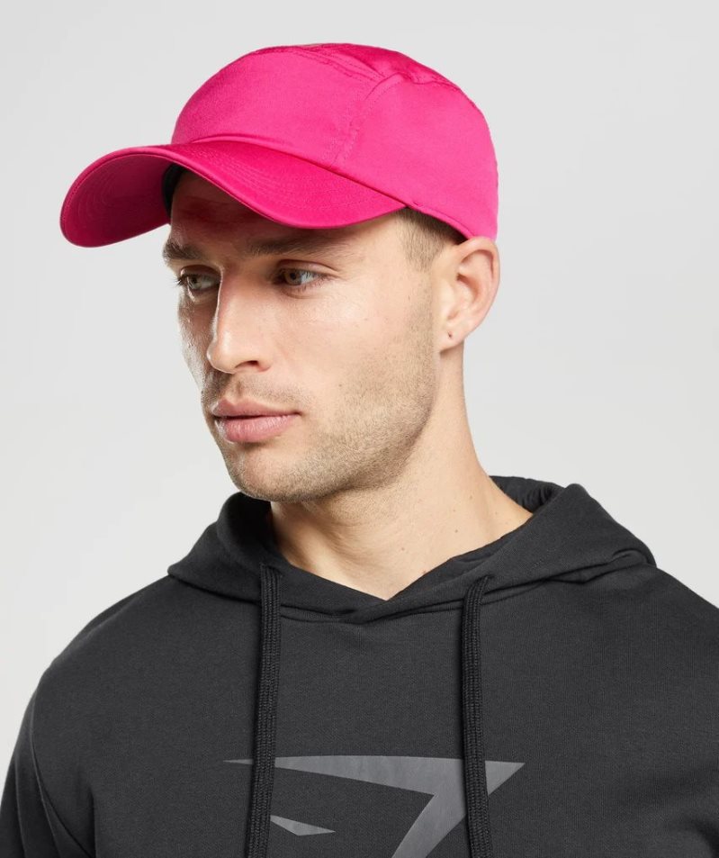 Gymshark Logo 5 Panel Sapkák Rózsaszín | HU-U-641