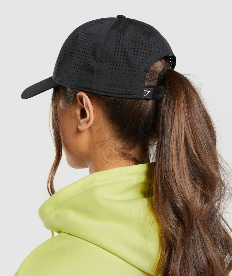 Gymshark Mesh Snapback Sapkák Fekete | HU-S-065