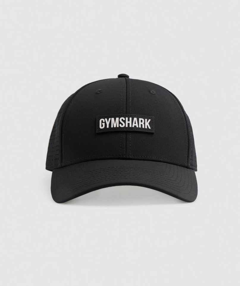 Gymshark Mesh Snapback Sapkák Fekete | HU-S-065